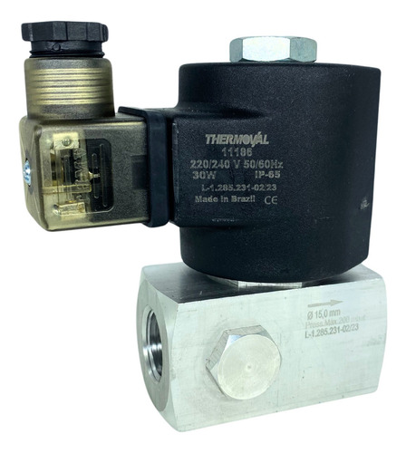 Válvula Solenoide Gás Combústivel 220v Thermoval 11186