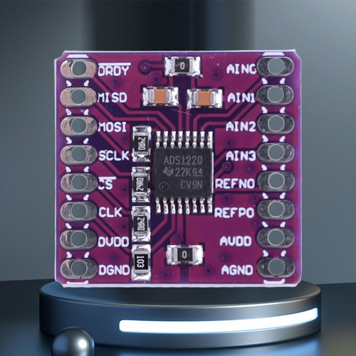 Ads1220 Adc I2c Conve Analógico A Digital De 24 Bits De Bajo