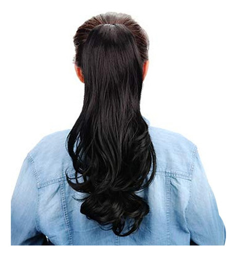 Pelucas De Pelo Natural Con Forma De Cola De Caballo Larga Y