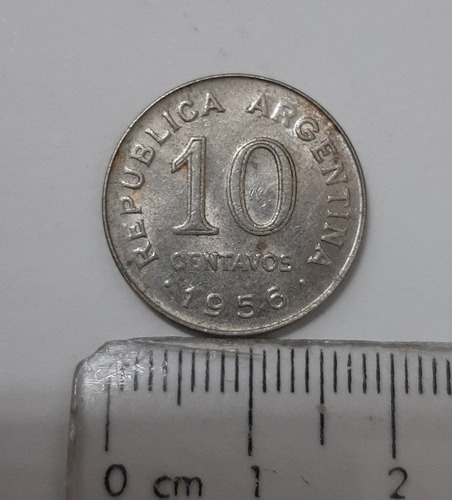 Moneda Argentina 10 Centavos Año 1956 