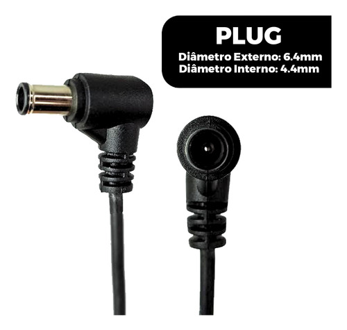 Fonte Compatível Monitor LG - Lcap16a-b 19v 1.7a Cabo 1.80cm