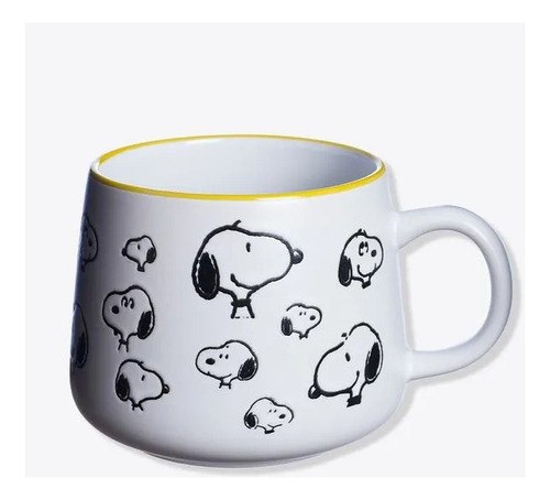 Caneca Moma Snoopy 500 Ml Zona Criativa Cor Branco