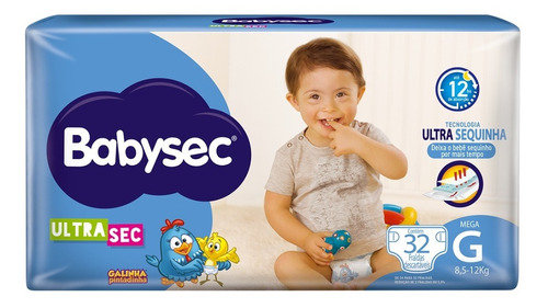 Fralda Descartável Babysec Ultrasec Galinha Pintadinha G