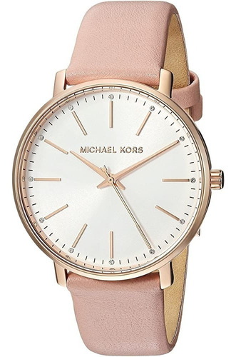 Michael Kors Reloj Cuero Rosado Mujer Mk2741 Color del fondo Blanco