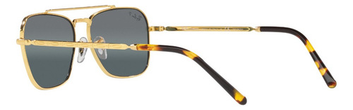 Lente De Sol Ray-ban 0rb3636 New Caravan Polarizado Unisex New Caravan Polar Clear Gradient Dark Blue Legend Gold Legend Gold
