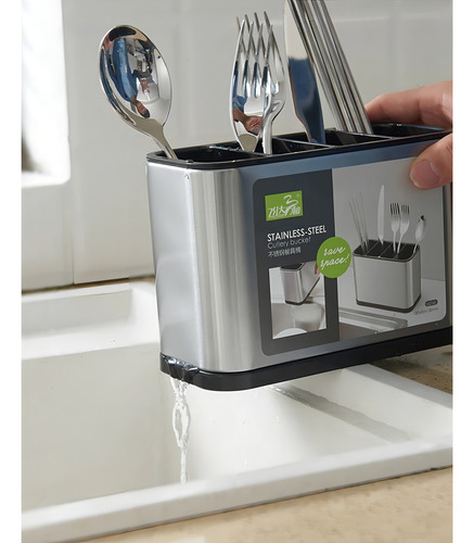 Escurridor De Cubierto Utensilios Cocina Acero Inoxidable