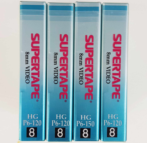 4 Cassette 8mm Grabar Video Cinta Magnética Virgen Kct (Usado)