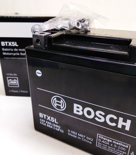 Bateria Moto Gel Bosch Btx5l Ytx5l-bs Cg Titan 150