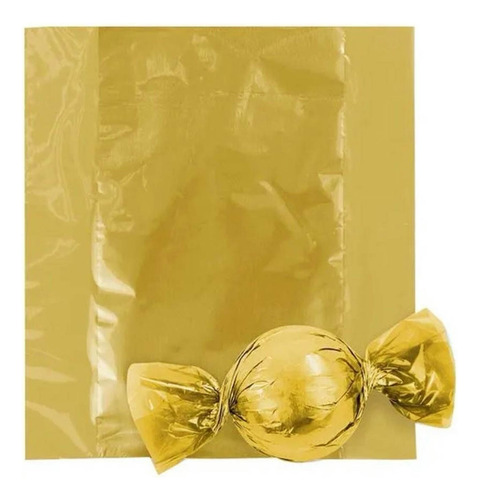 Embalagem Para Trufas E Bombons Dourado Com 100 Un. - Regina