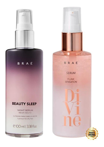 Kit Braé Beauty Sleep 100ml + Sérum Divine Plume 60ml+brinde