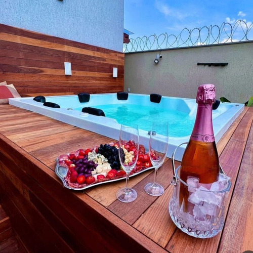 Spa Copacabana Hidro/aquecedor E Cromo 7 Lugares Completa !!