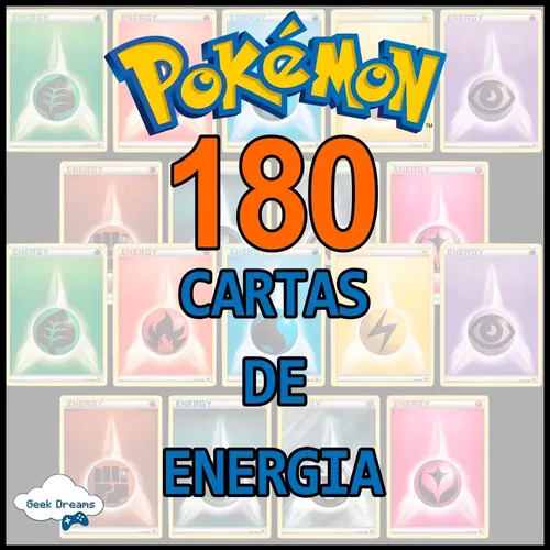 20 Cartas Originais Pokémon Energia Tipo Fada + Brindes