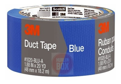 Cinta Duct Tape 3m Adhesiva Multiuso 48mmx18,2m 1020 Color Azul