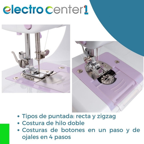 Maquina De Coser Compacta + Pedal + Hilo + Aguja 12 Puntadas
