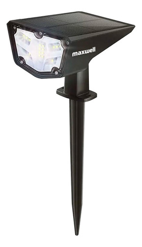 Foco Estaca Led  Solar Jardin Maxwell Impermeable Luz Calida