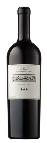Imagen 1 de 1 de Vino tinto Malbec y Cabernet Arnaldo B. Gran Reserva bodega Etchart 750 ml