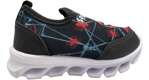 Zapatillas Marvel Spiderman Art. 1310 Luz Led Del 23 Al 28