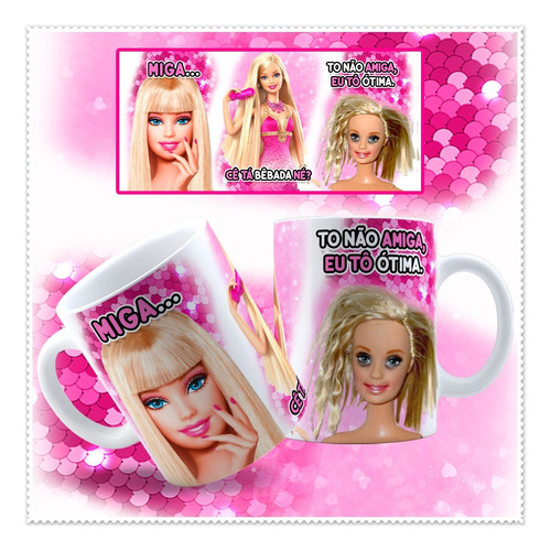 5 Artes Para Caneca Barbie Frases Arquivos Png