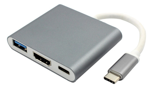 Hub Usb-c Cable Adaptador Multipuerto Av Digital Tipo C A 4k
