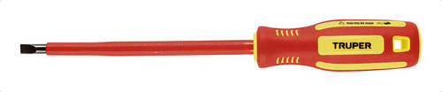Desarmador Dieléctrico Plano 1/4'' X 6'' Truper 102243