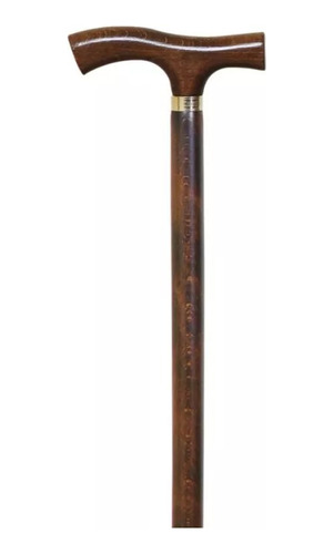 Bastón Tallado Café De Madera De 88cm