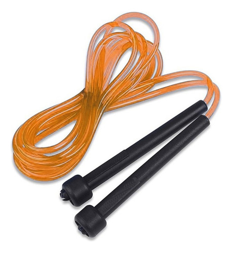 Soga De Saltar Pvc Cable Boxeo Largo Regulable Speed Fitness Color Naranja