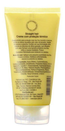 Imagem 2 de 2 de Kpro Straight Hair Creme Protetor Térmico 150g
