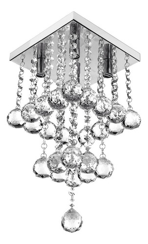 Lustre Pendente De Cristal Legitimo Classic Square Long 20 