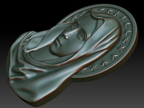 Escultura Virgen María Sagrada.
