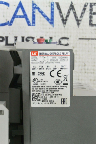 New 30 Hp Size 2 Motor Starter Mc-40a Mt-32 9-13a 240 V Yym