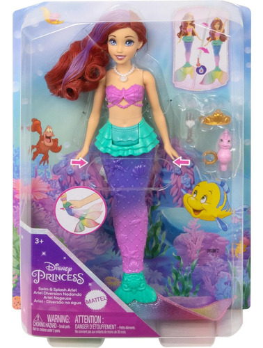 Disney Princesa Ariel La Sirenita Con Luces Original Hasbro