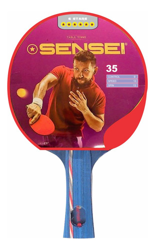 Paleta Ping Pong Sensei 6 Estrellas Pro+ Level | Favio Sport