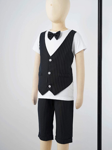 Conjunto De Pantalones Cortos Para Bebés Y Niños, Camisa Inf