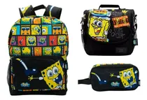 Comprar Pack Mochila Bob Esponja Dibus Lonchera Y Cartuchera