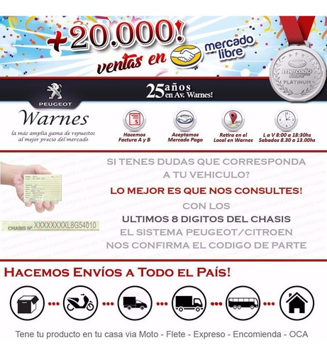 Discos De Freno Original Delanteros + Pastillas 208 Xy 1.6