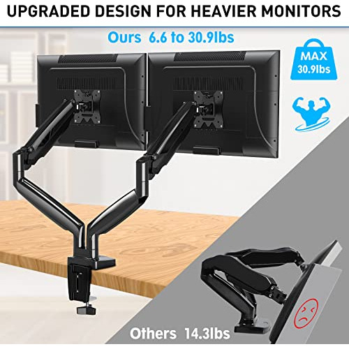 Soporte De Montaje Escritorio Dos Monitores Ultrawide D...