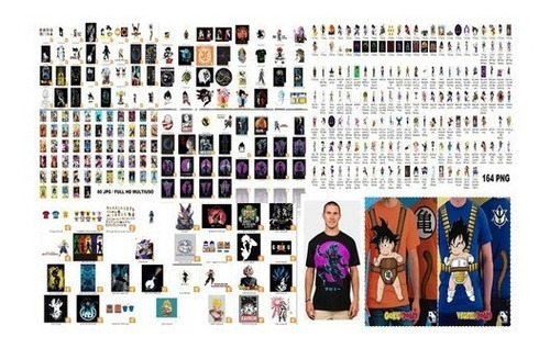 Vectores Dragon Ball Camisetas , Sublimación Vinil , Etc .