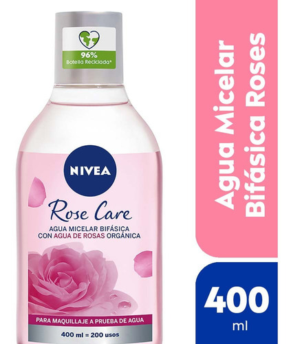 Agua Micelar Bifásica Roses Nivea X 400 Ml