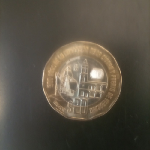 Moneda De 20 Pesos Mexicana 500 Años Veracruz