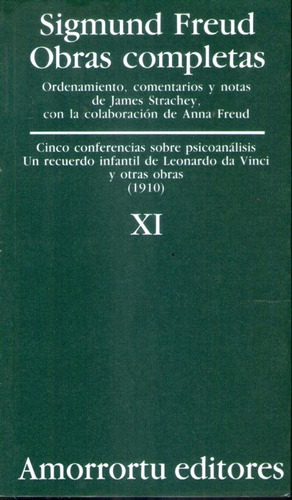 Obras Completas Tomo Once Sigmund Freud Editorial Amorrortu