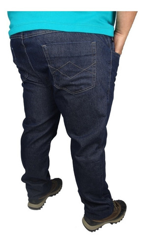 Imagem 3 de 4 de Calça Jeans Tamanho Grande Plus Lycra Masculina Kit 2