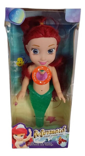Muñeca Sirenita Ariel Con Sonido 25cm 