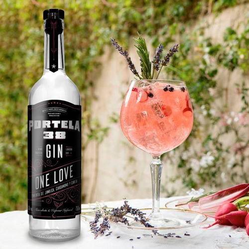 Gin Artesanal Portela 38 One Love London Dry Caja X6u 750ml