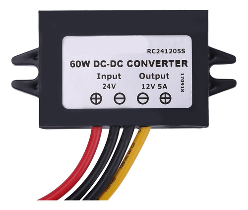 Convertidor Dc24v A 12v 5a 60w Regulador De Voltaje Reductor