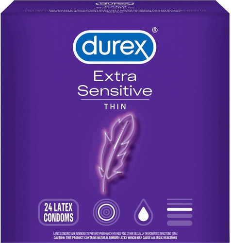 Imagen 1 de 1 de Preservativos Durex Extra Sensitive 24 Unidades