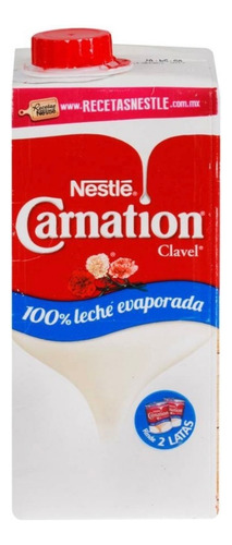 Leche Evaporada Carnation Clavel Nestlé 2 Pzas De 720 G C/u