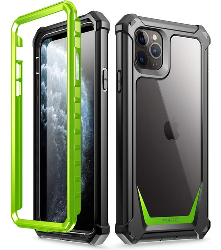 Funda Poetic Para iPhone 11 Pro Max Full 360 +protect Verde