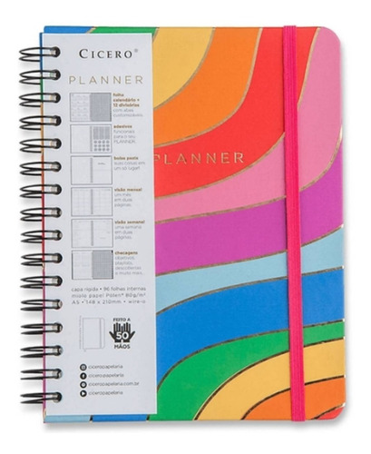 Agenda Planner Topogã Semanal - A5 Wire-ô - Cicero