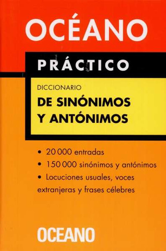 Libro Diccionario De Sinónimos Y Antónimos