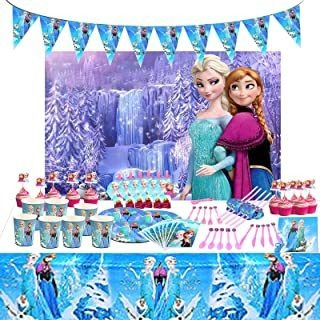 Nidezon Frozen Elsa Paquete De Suministros Para Fiesta De Cu